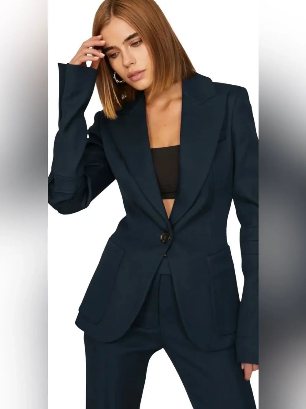 Marina Moscone Patch Pocket Blazer US Size 10